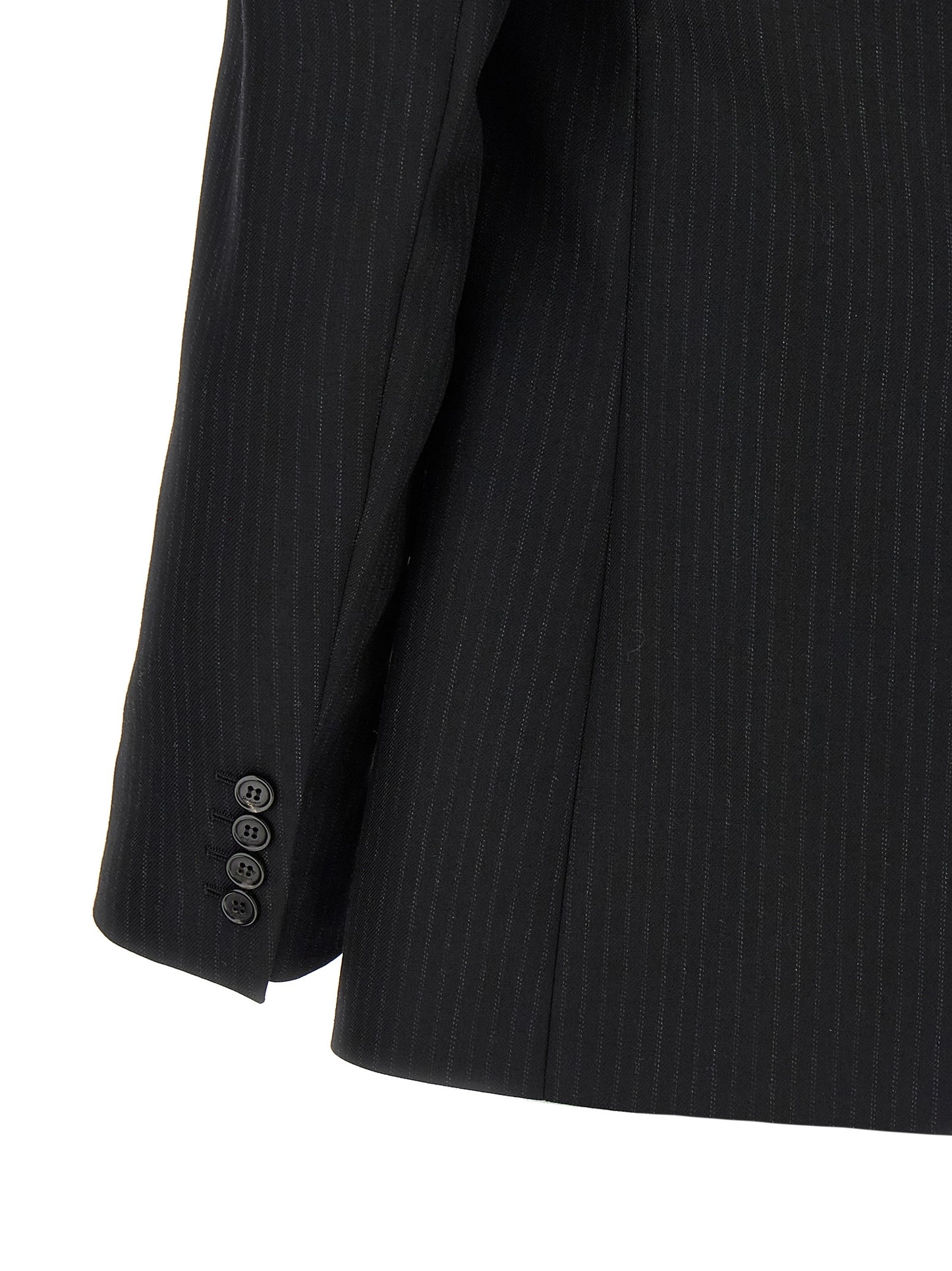 Blazer de lana negro de Saint Laurent