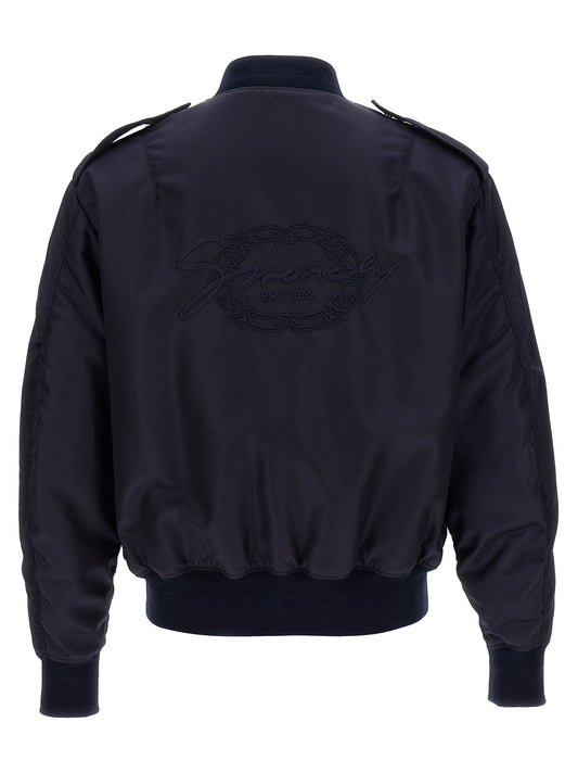 Bomber de poliamida azul Givenchy