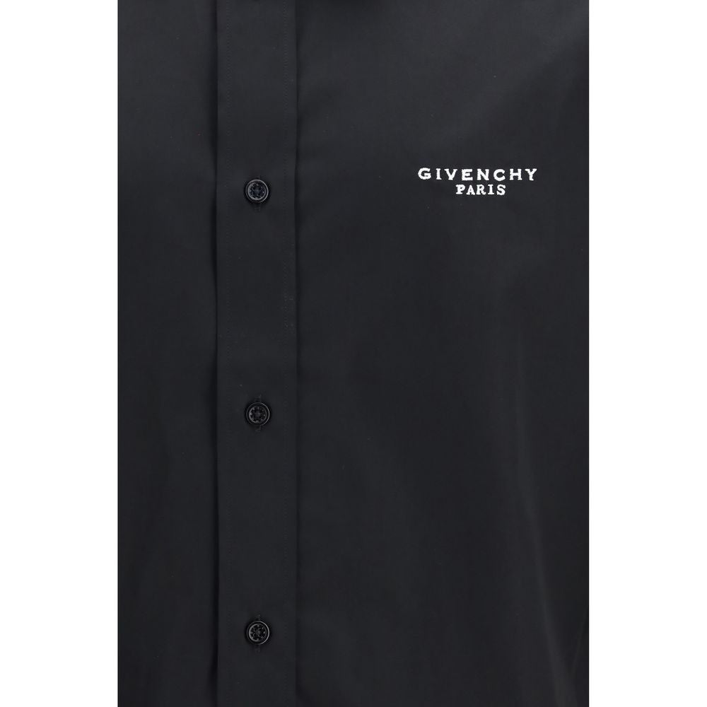 Camisa de vestir Givenchy negra de algodón