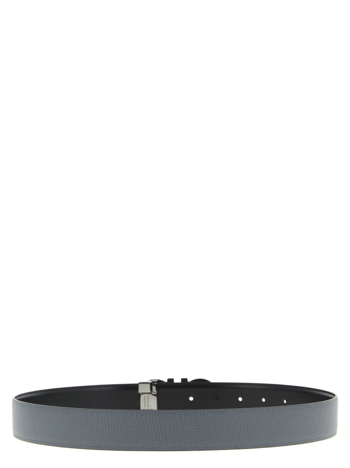 Cinturón Ferragamo Reversible De Piel De VacunoGris