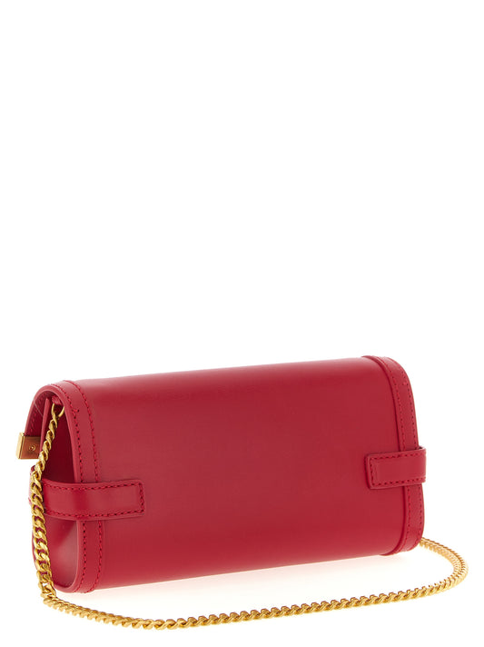 Bolso de mano Balmain de piel de becerro fucsia