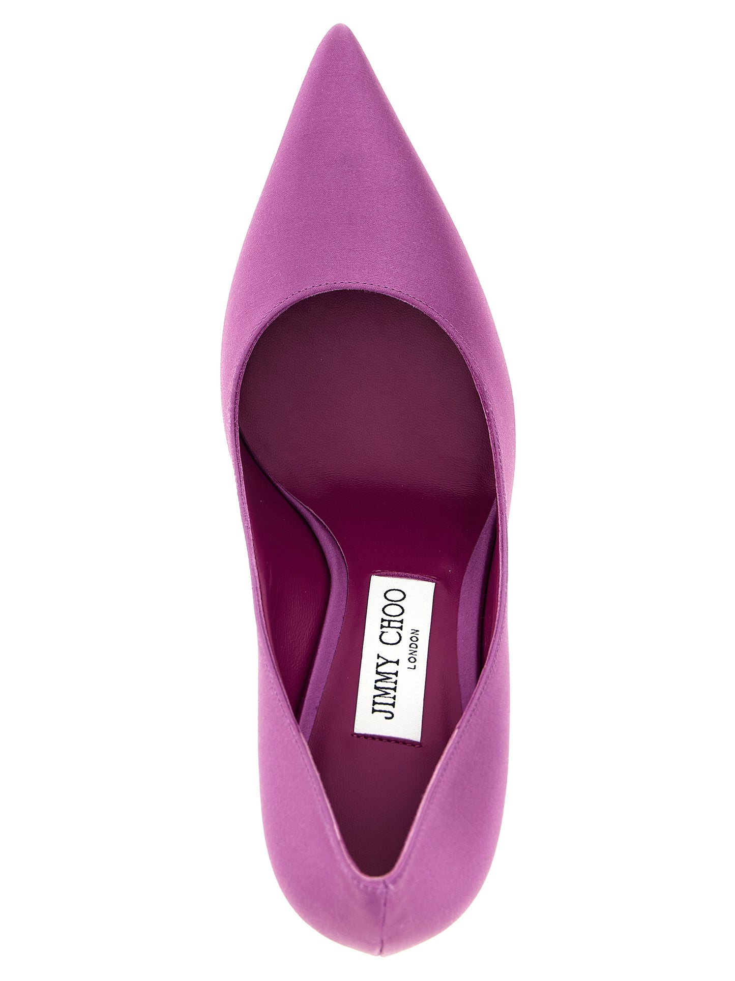 Zapatos de tacón Jimmy Choo morados de Tencel