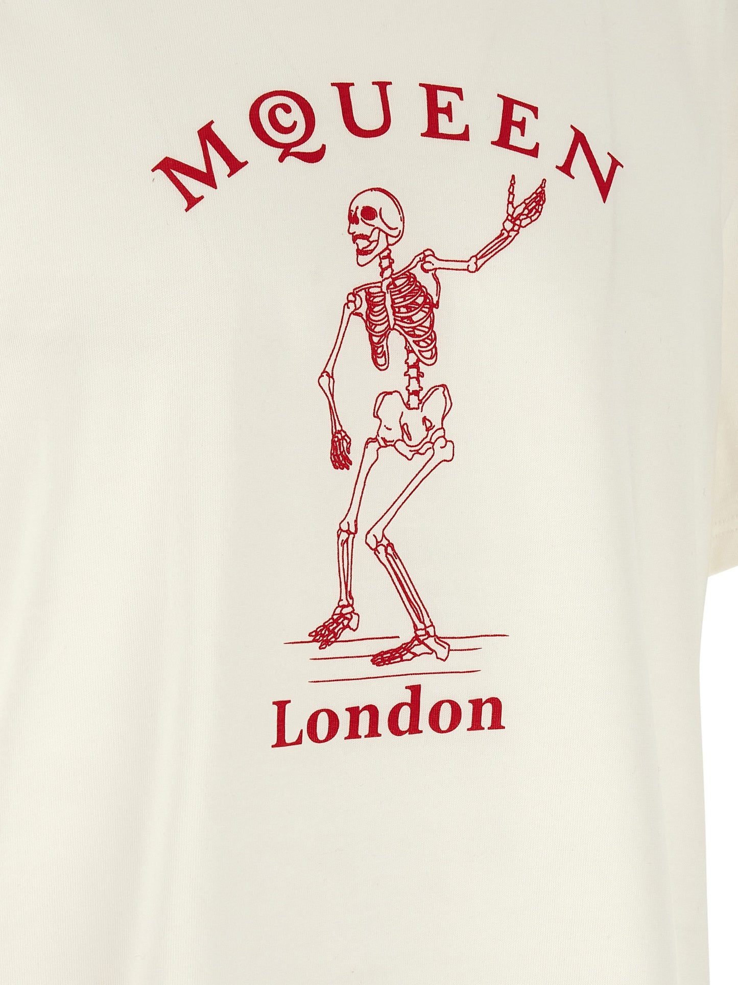 Camiseta de algodón multicolor Alexander McQueen
