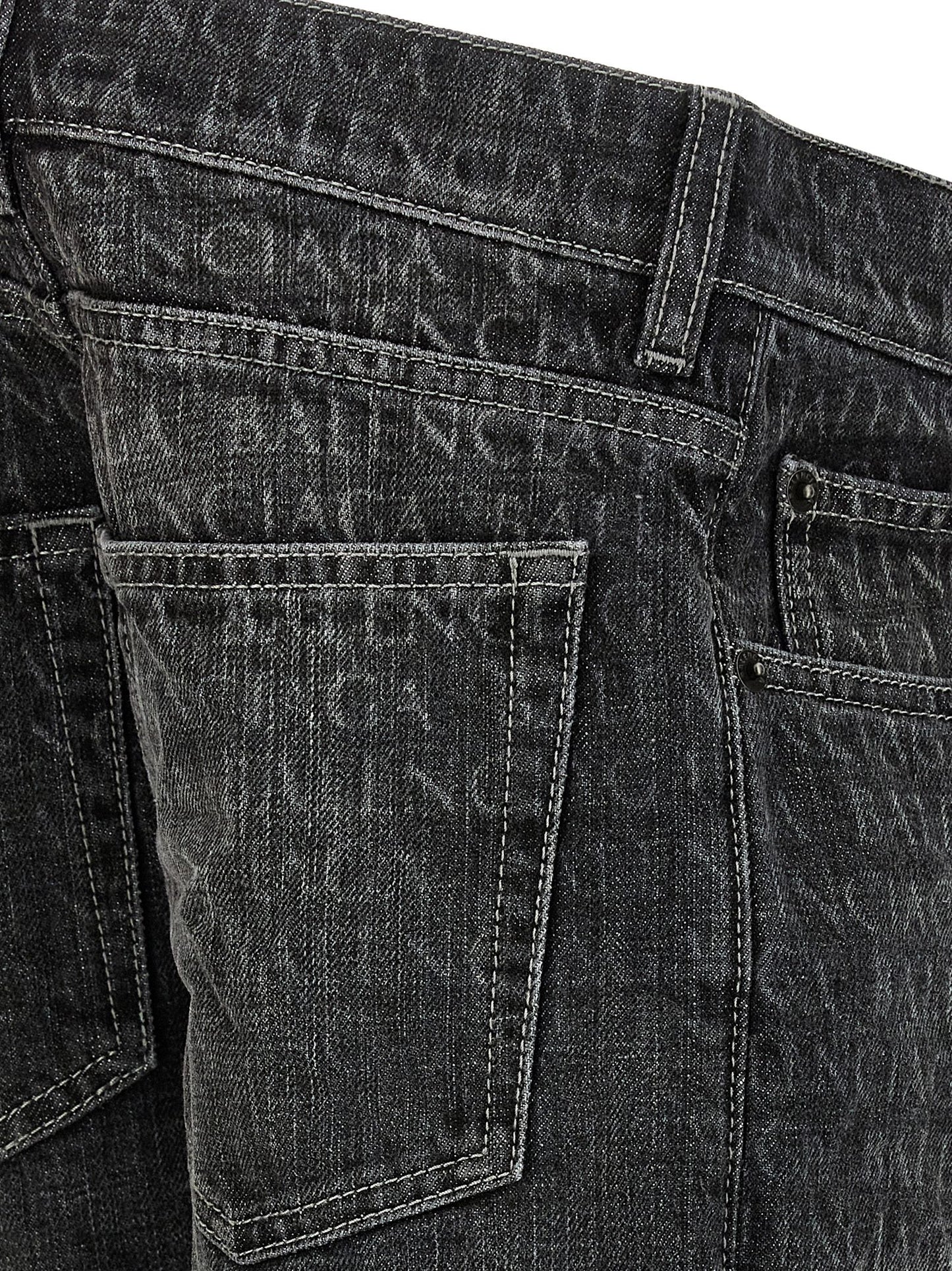 Jeans acampanados Balenciaga de algodón negro