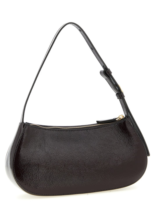 Bolso de hombro Mulberry de piel de becerro morada