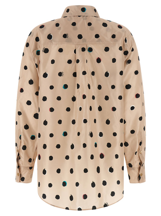 Blusa Fendi de seda multicolor