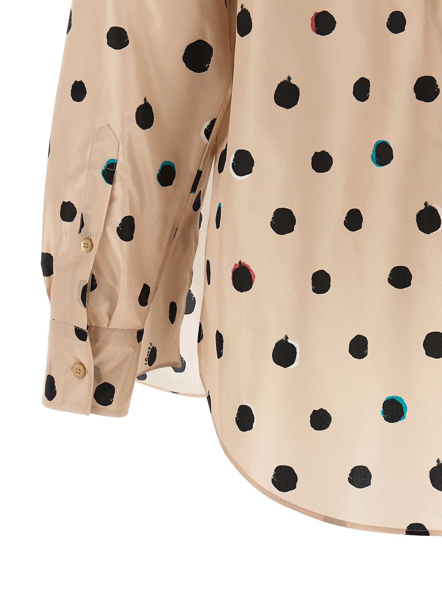 Blusa Fendi de seda multicolor