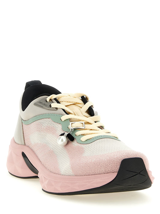 Zapatillas deportivas multicolor de Tencel de Jimmy Choo