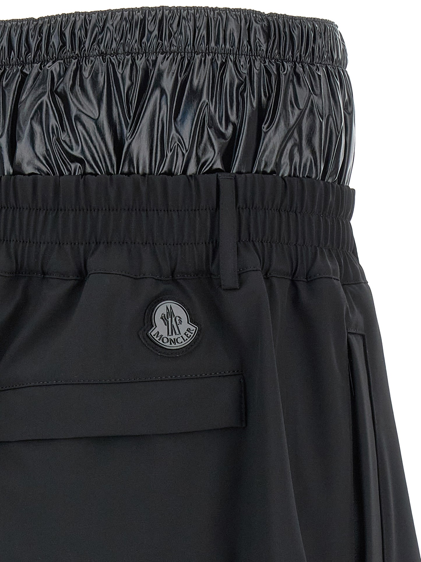 Moncler Genius Black Technical Polyamide Bermuda Shorts
