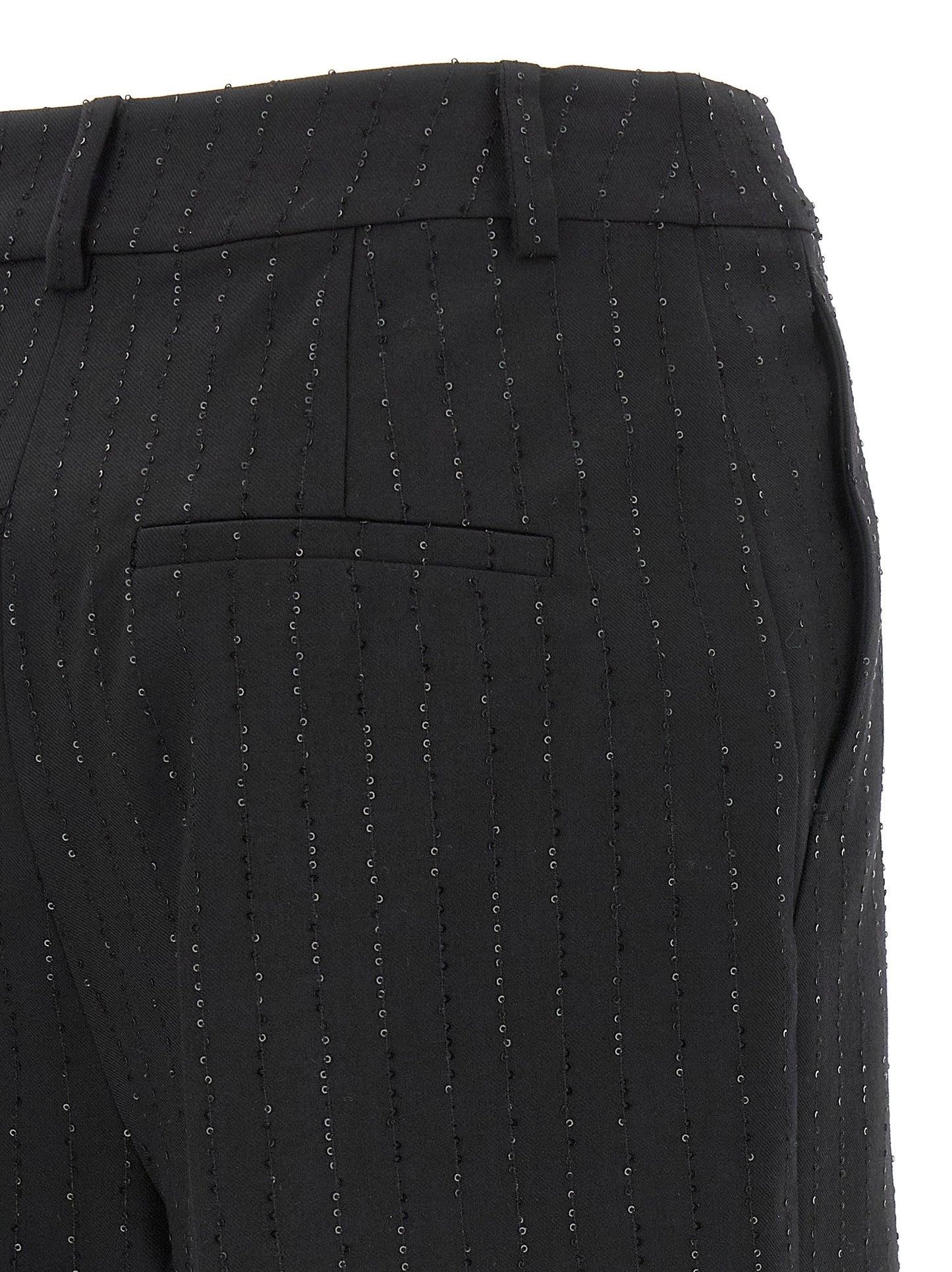 Shorts Bermuda Max Mara en Laine Vierge Noire