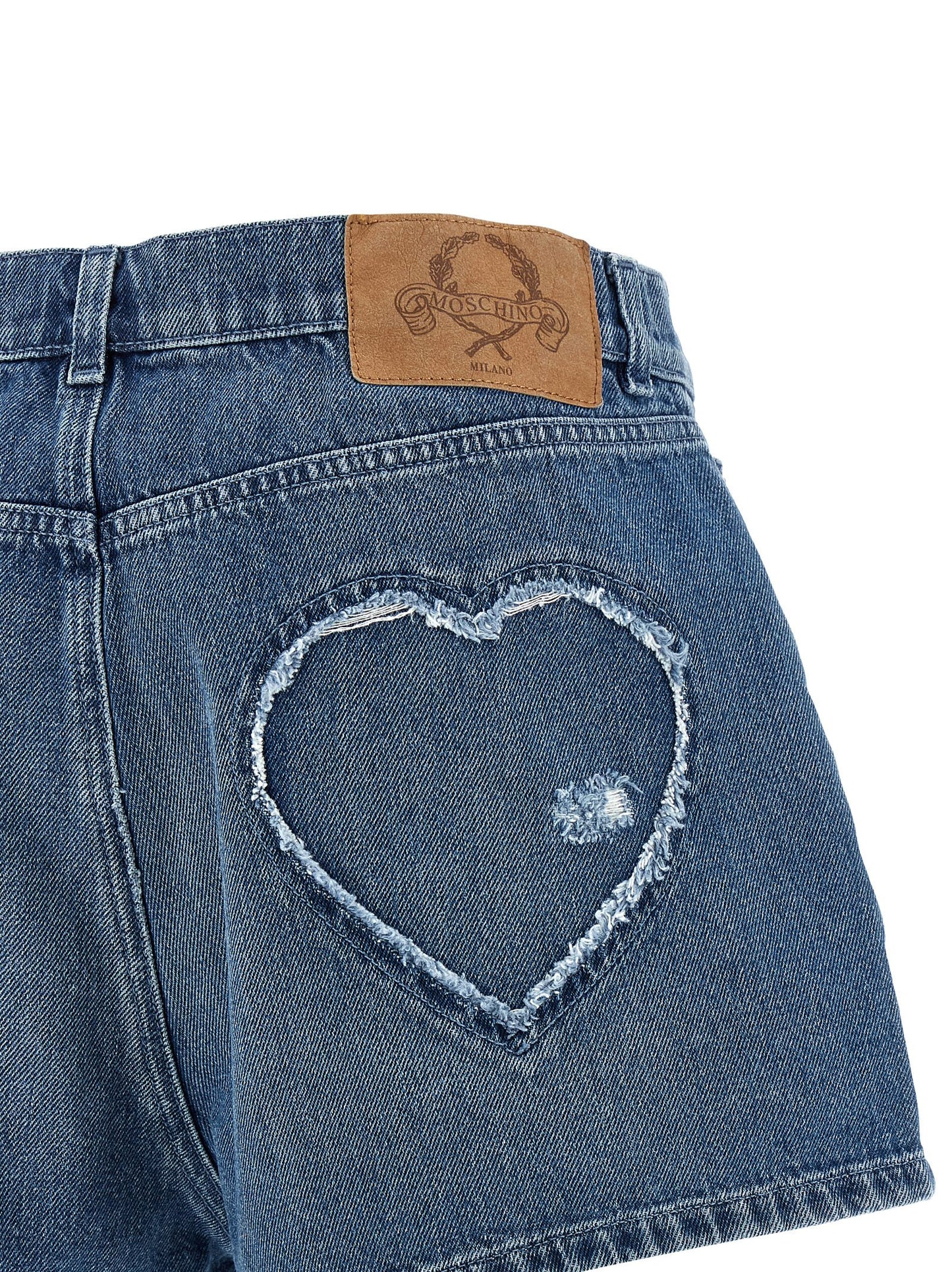 Pantalones cortos bermudas Moschino de algodón azul