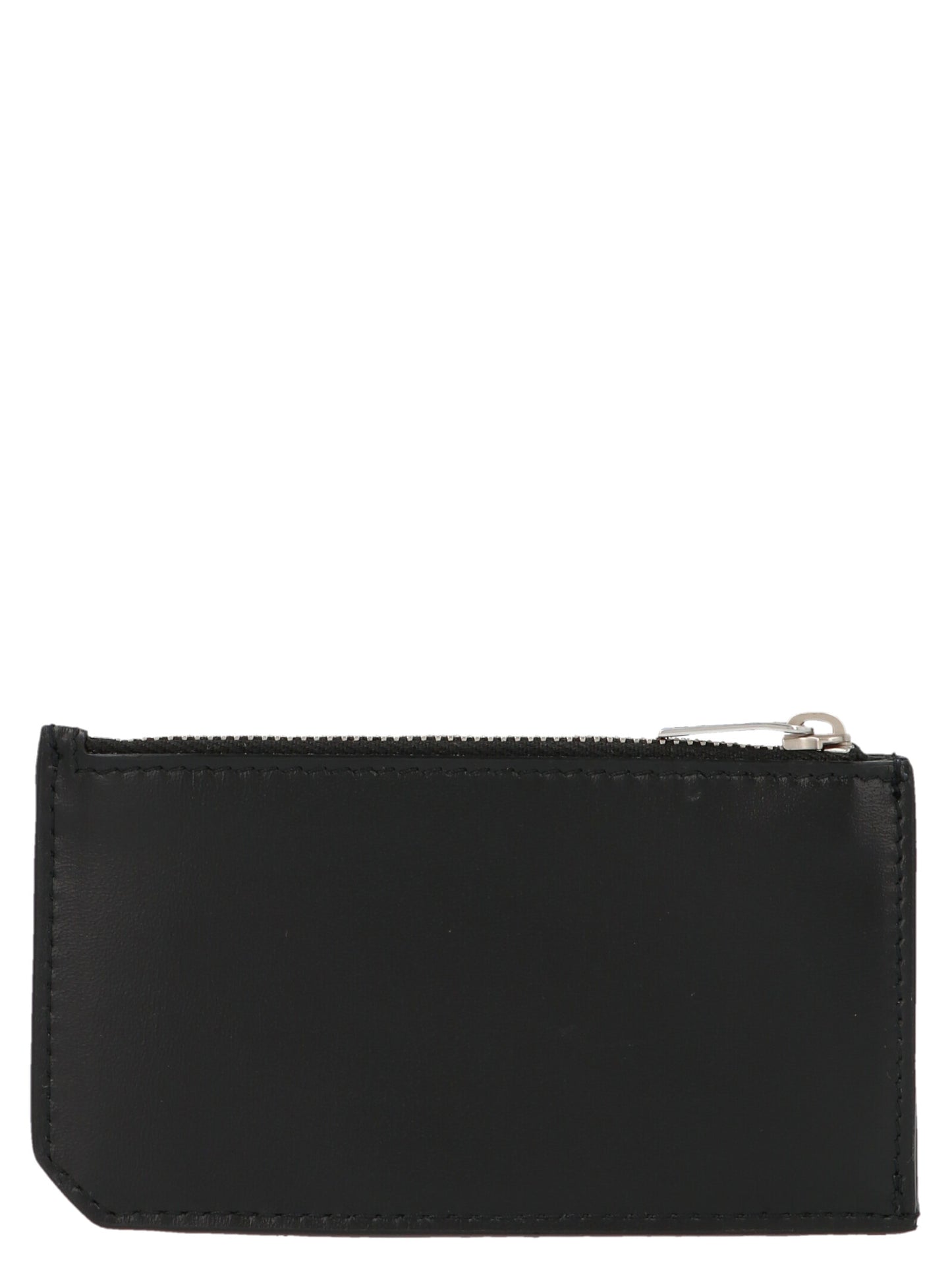 Portatarjetas Saint Laurent En Piel De VacunoNegra