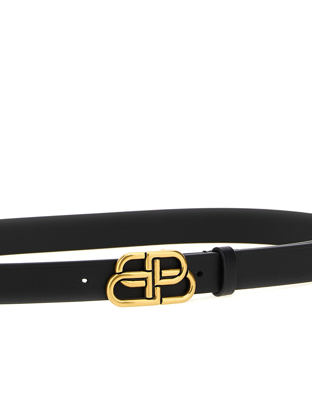 Balenciaga Black Calfskin Thin Belt