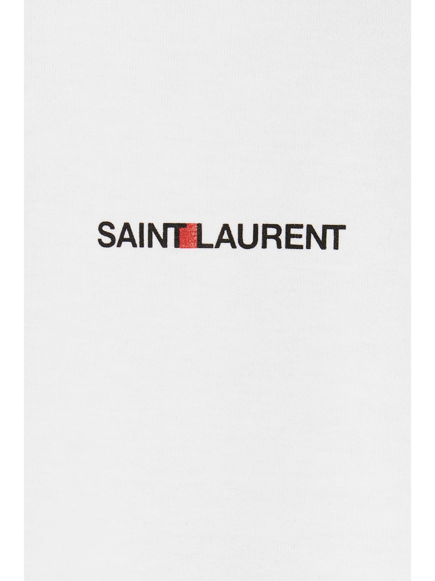Camiseta Saint Laurent Algodón Blanco Para Uso Diario