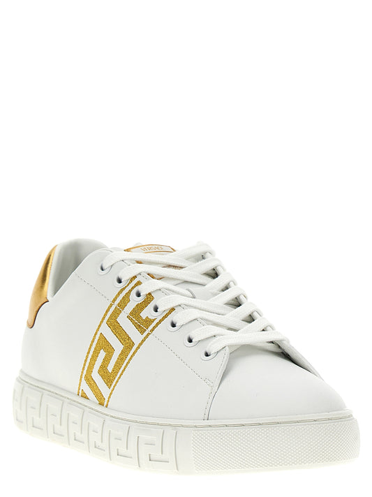 Zapatillas Bajas Versace de Poliamida Dorada