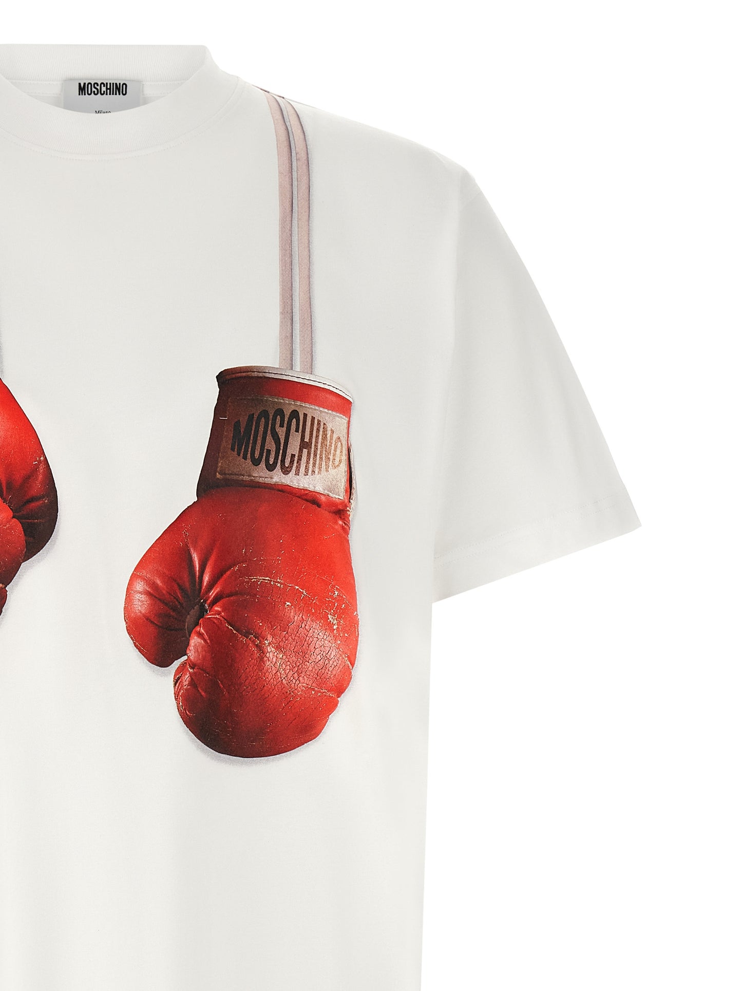Camiseta Moschino de algodón blanco