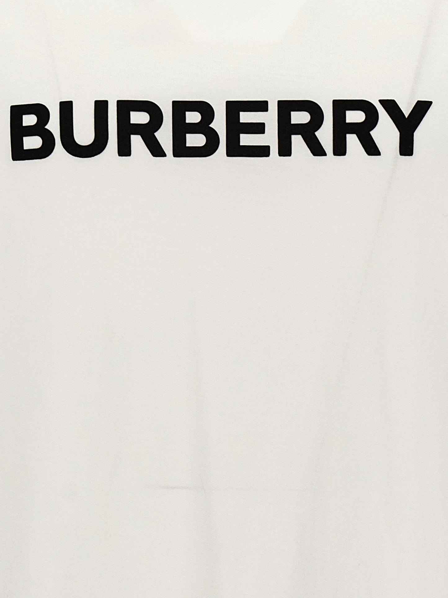 Burberry Camiseta De Algodón - Silueta Definida En Blanco