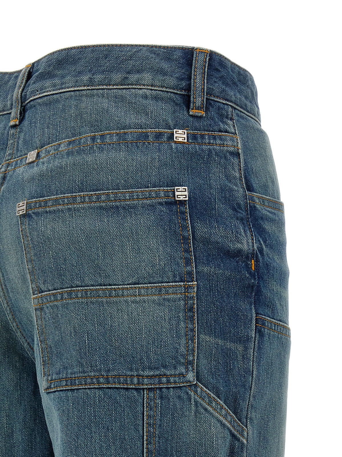 Vaqueros De Algodón Givenchy En Tono Azul Con Corte Flare