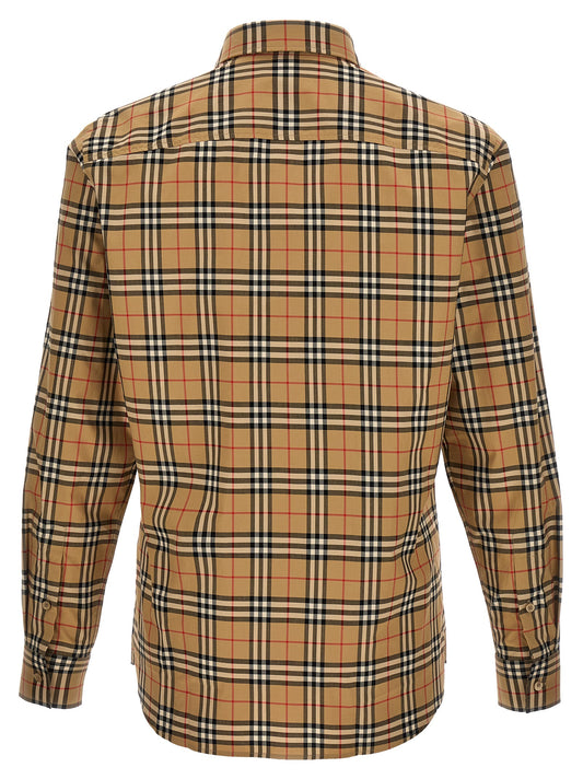 Blusa de algodón beige de Burberry
