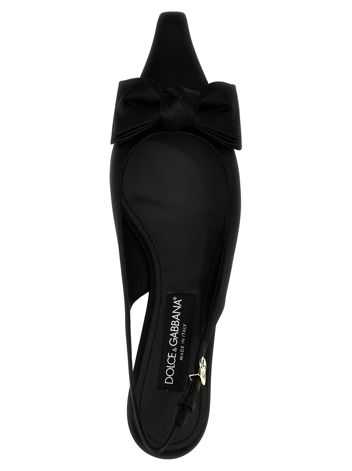 Dolce & Gabbana Black Viscose Mid-Heel Pumps Model Mun