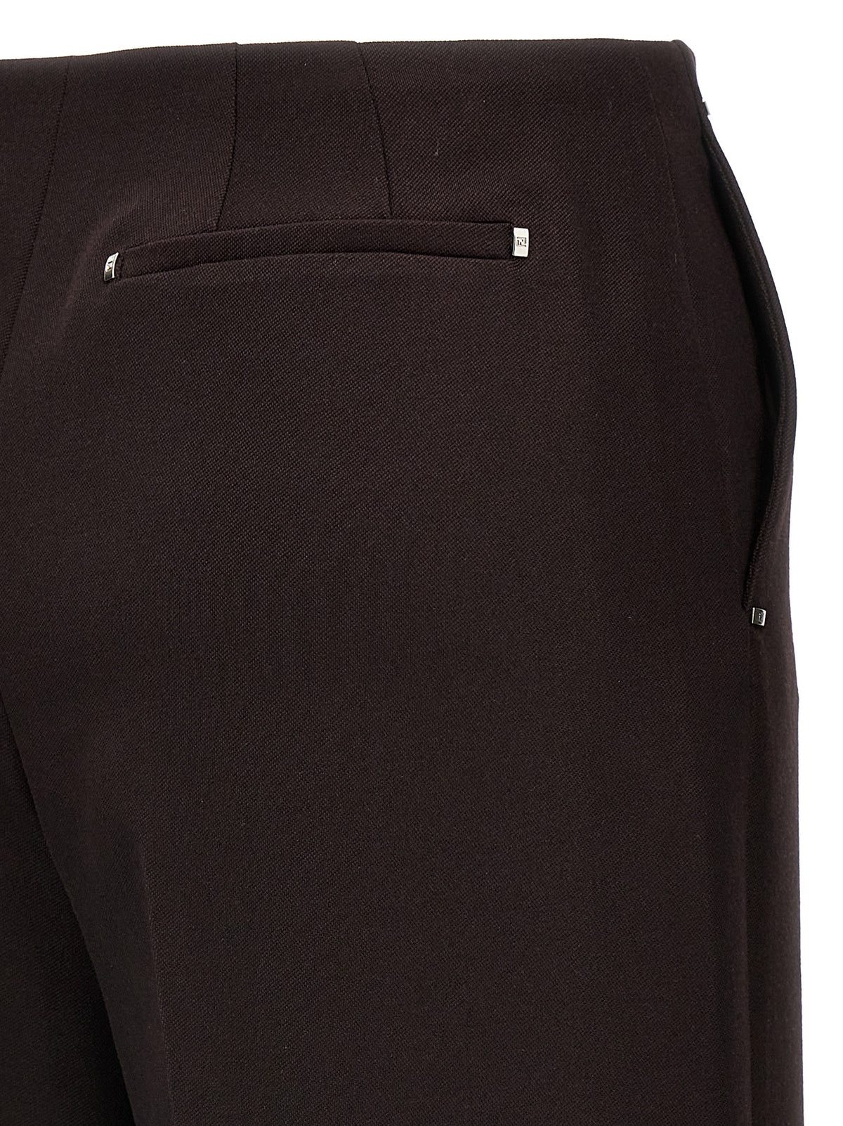 Fendi Virgin Wool Dress Trousers in Purple
