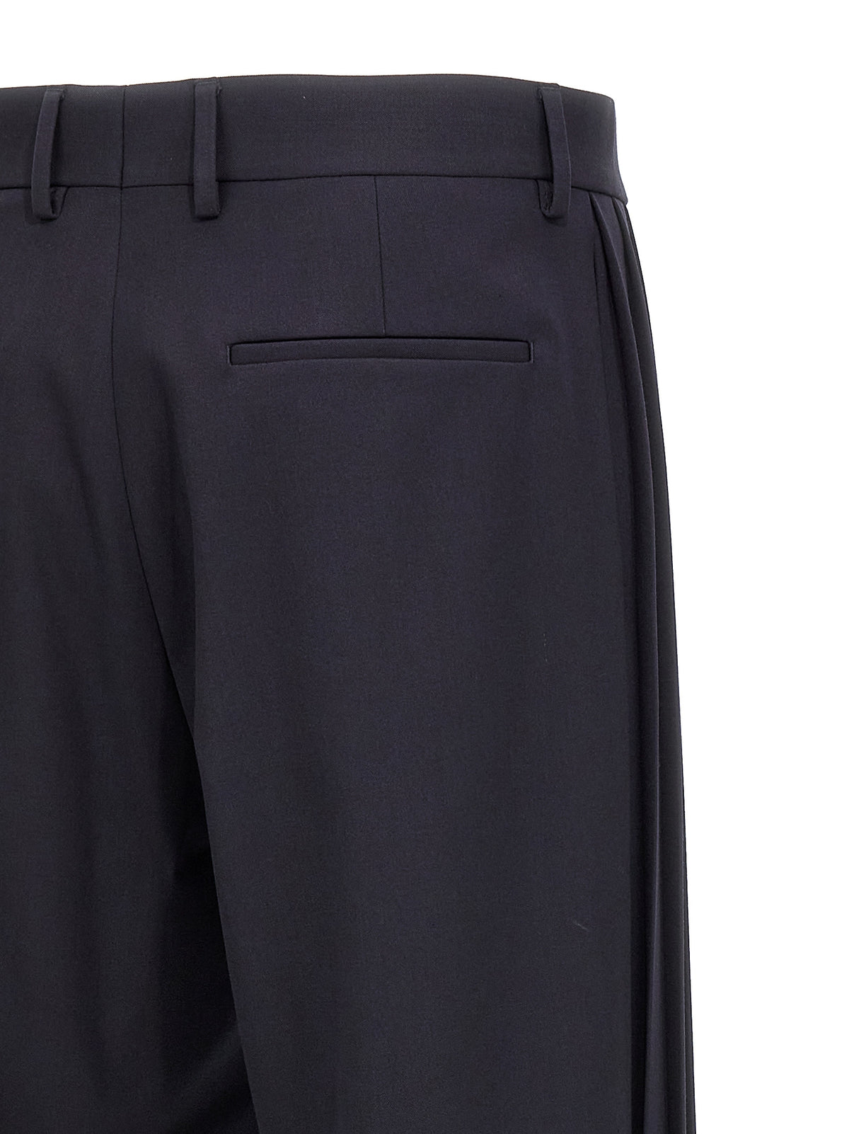Fendi Casual Blue Polyester Trousers