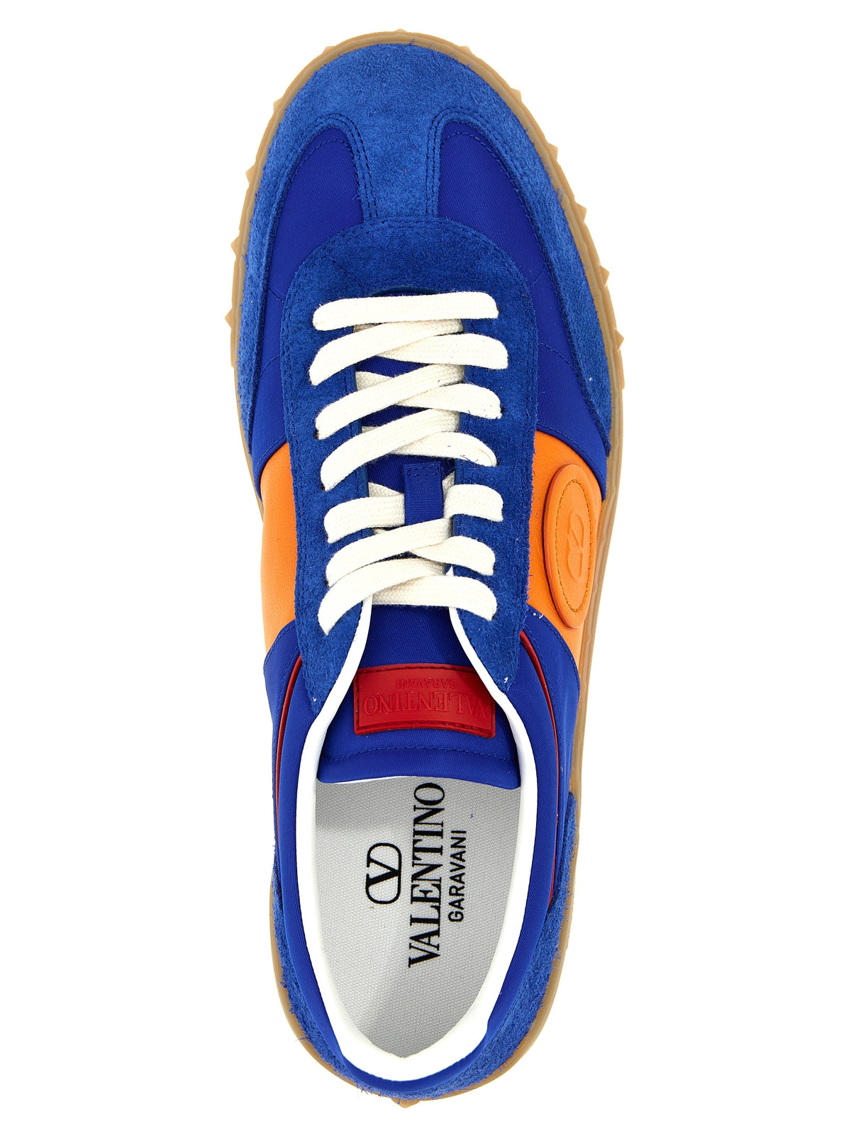 Valentino Garavani Blue Calfskin Low-Top Sneakers