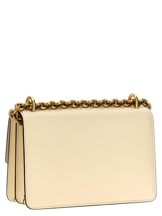 Bolso de hombro Valentino Garavani de piel de becerro blanca