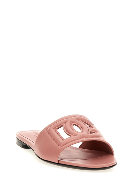 Chanclas Dolce & Gabbana de piel de becerro multicolor