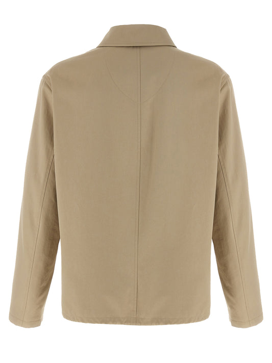 Chaqueta Burberry De Algodón Beige De Largo Completo