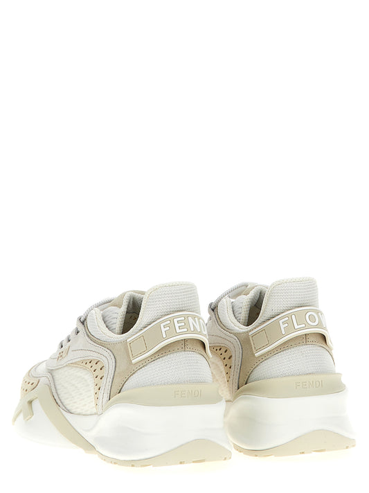 Zapatillas deportivas de poliéster blanco Fendi