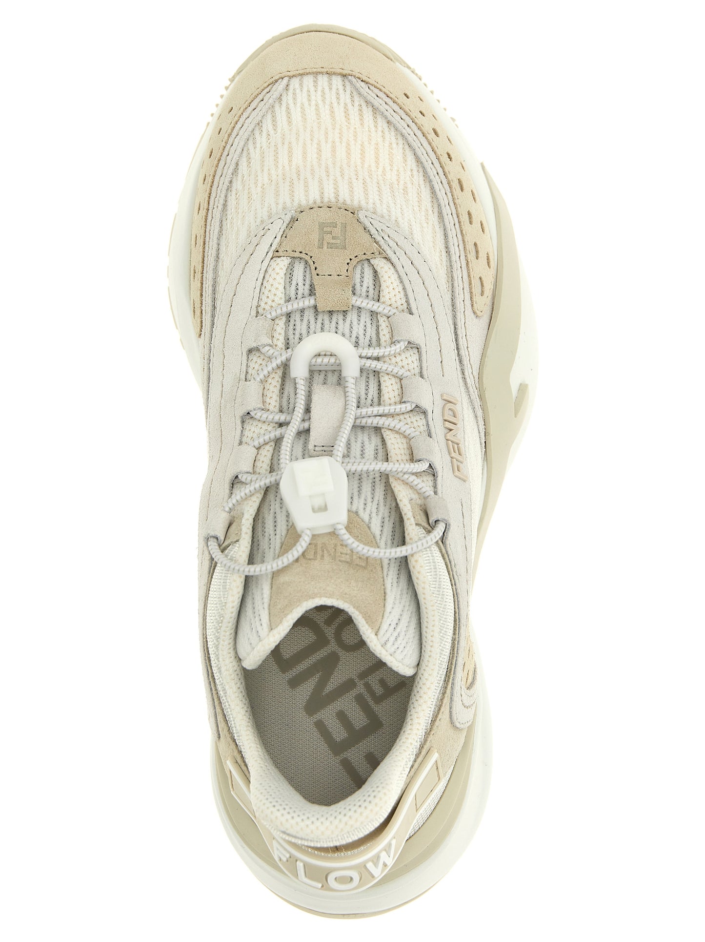 Zapatillas deportivas de poliéster blanco Fendi
