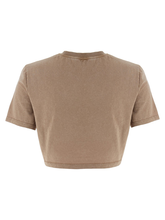 Camiseta Fendi de algodón marrón