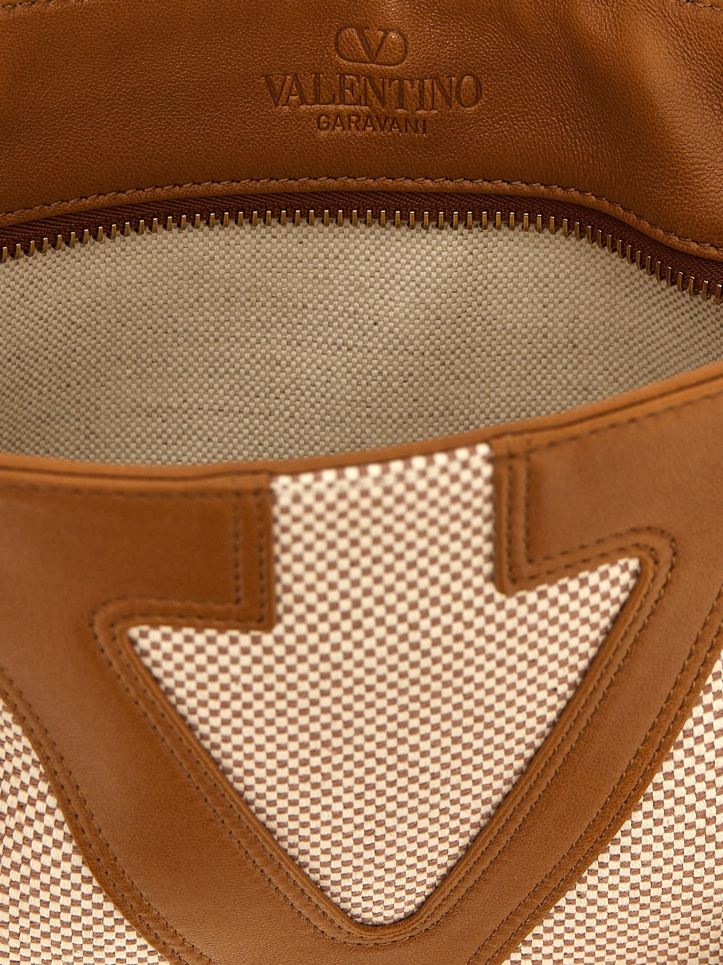Valentino Garavani Natural Beige Cotton Tote Bag