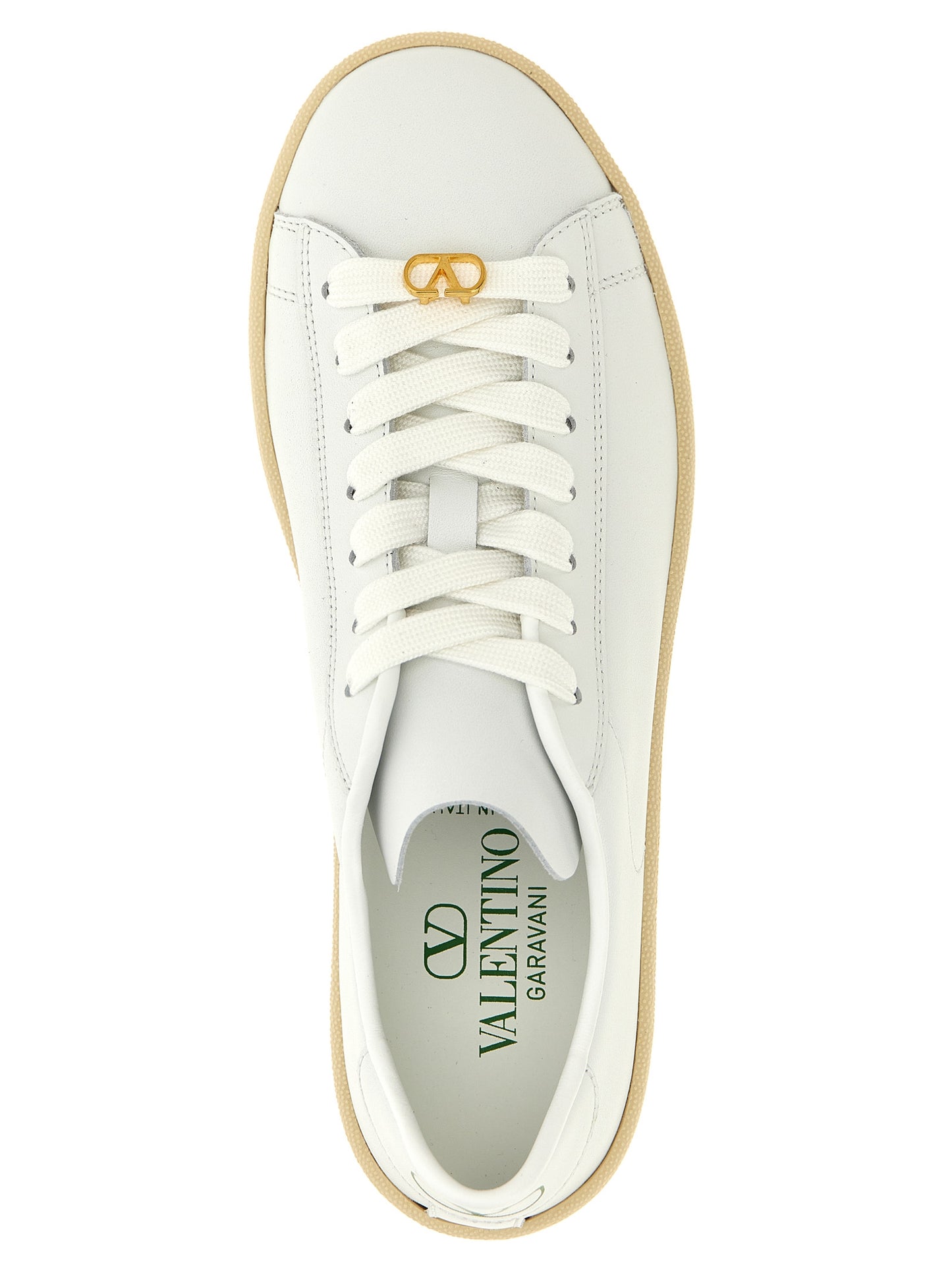 Zapatillas Bajas Valentino Garavani de Piel de Becerro Blancas