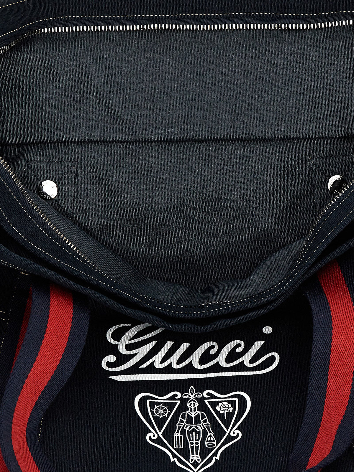 Gucci Sac cabas en coton bleu - Grande capacité
