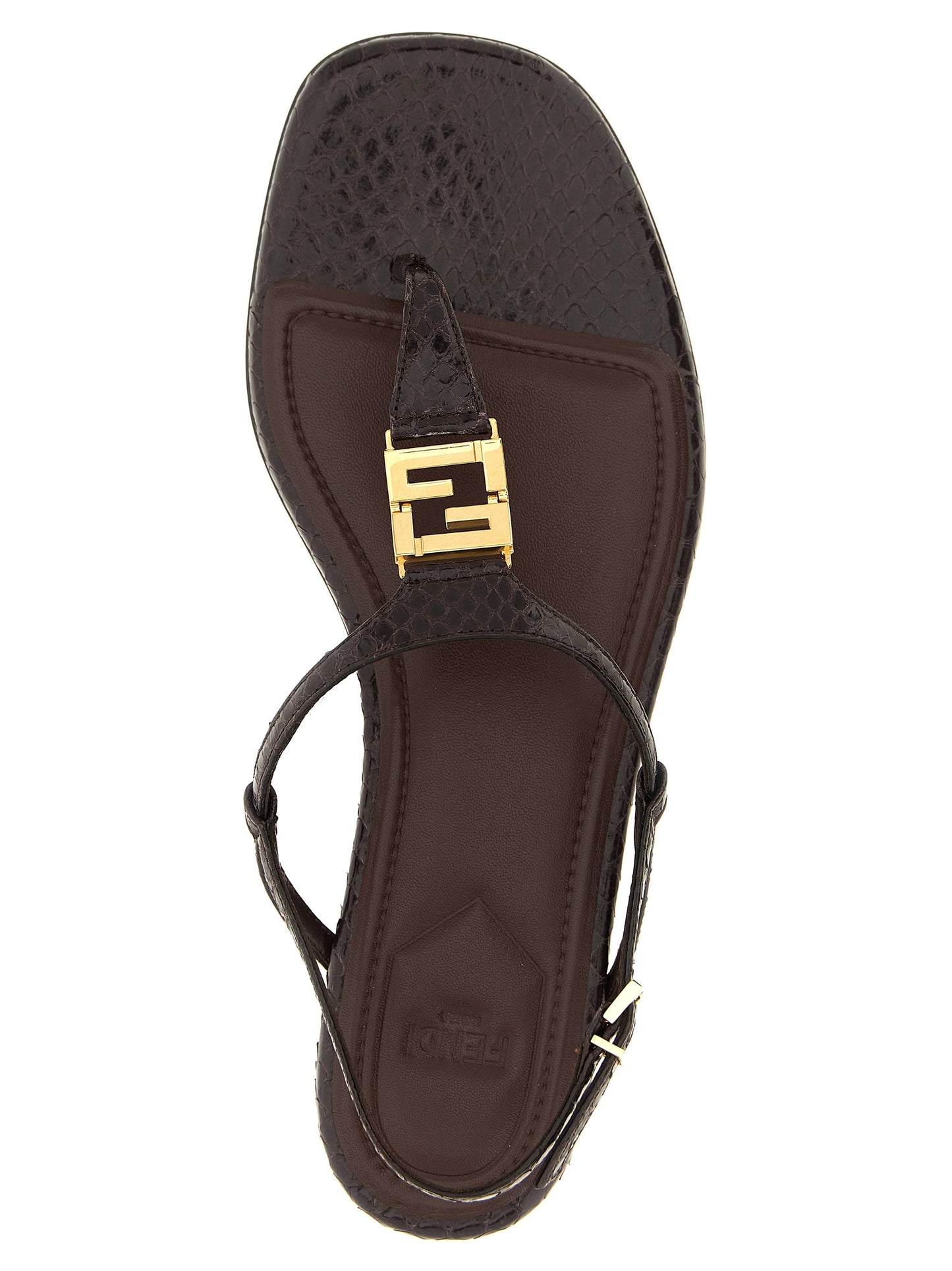 Sandalias Planas Fendi De Elastano En Color Morado