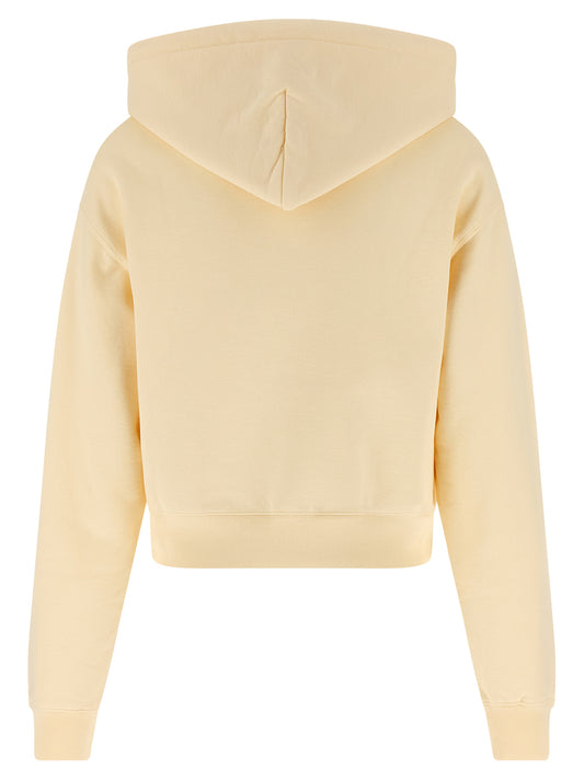 Sudadera con capucha de algodón beige Jacquemus