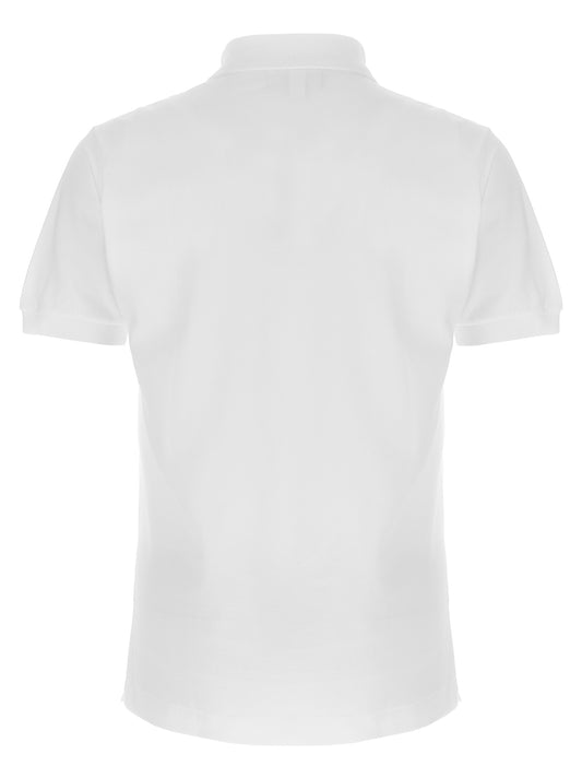 Polo Lacoste de algodón blanco