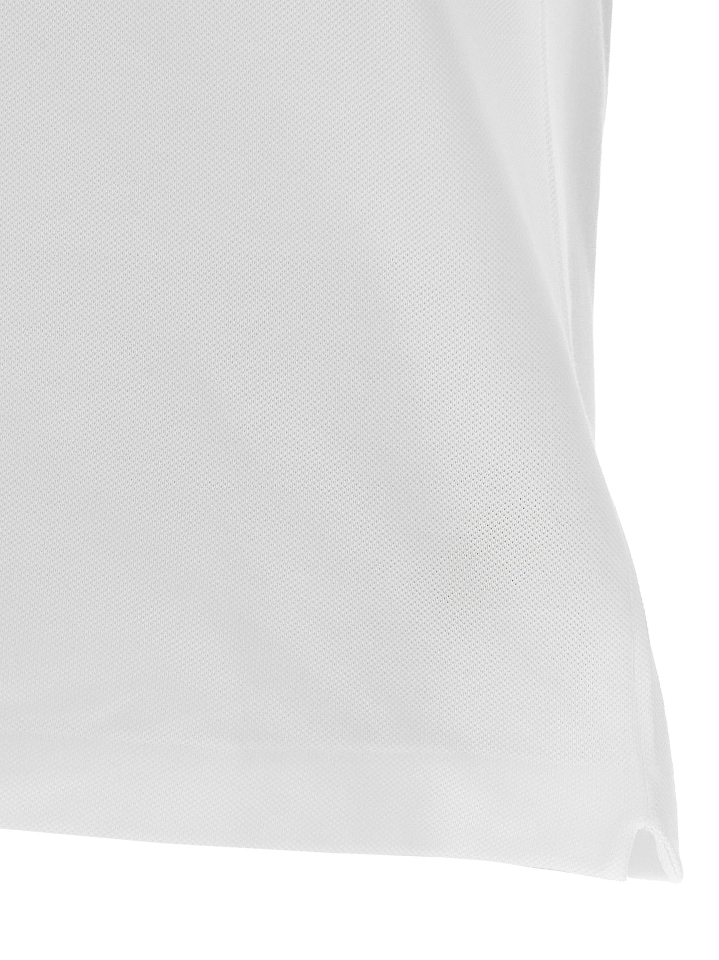 Polo Lacoste de algodón blanco