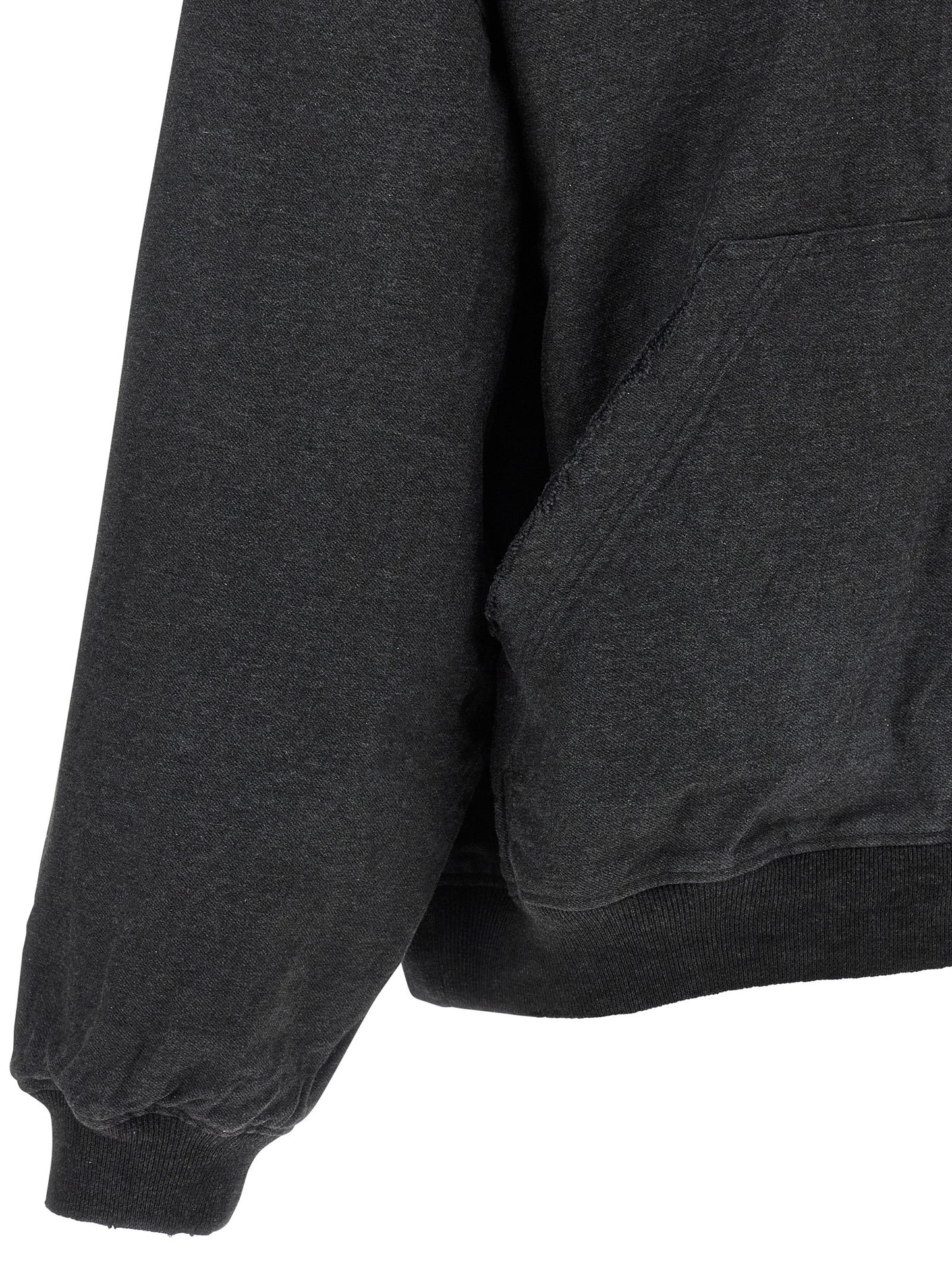 Sudadera de algodón gris Balenciaga