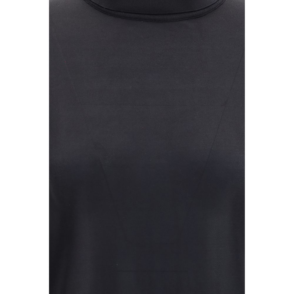 Gucci Jersey De Seda Negra - Acabado Minimalista Puro