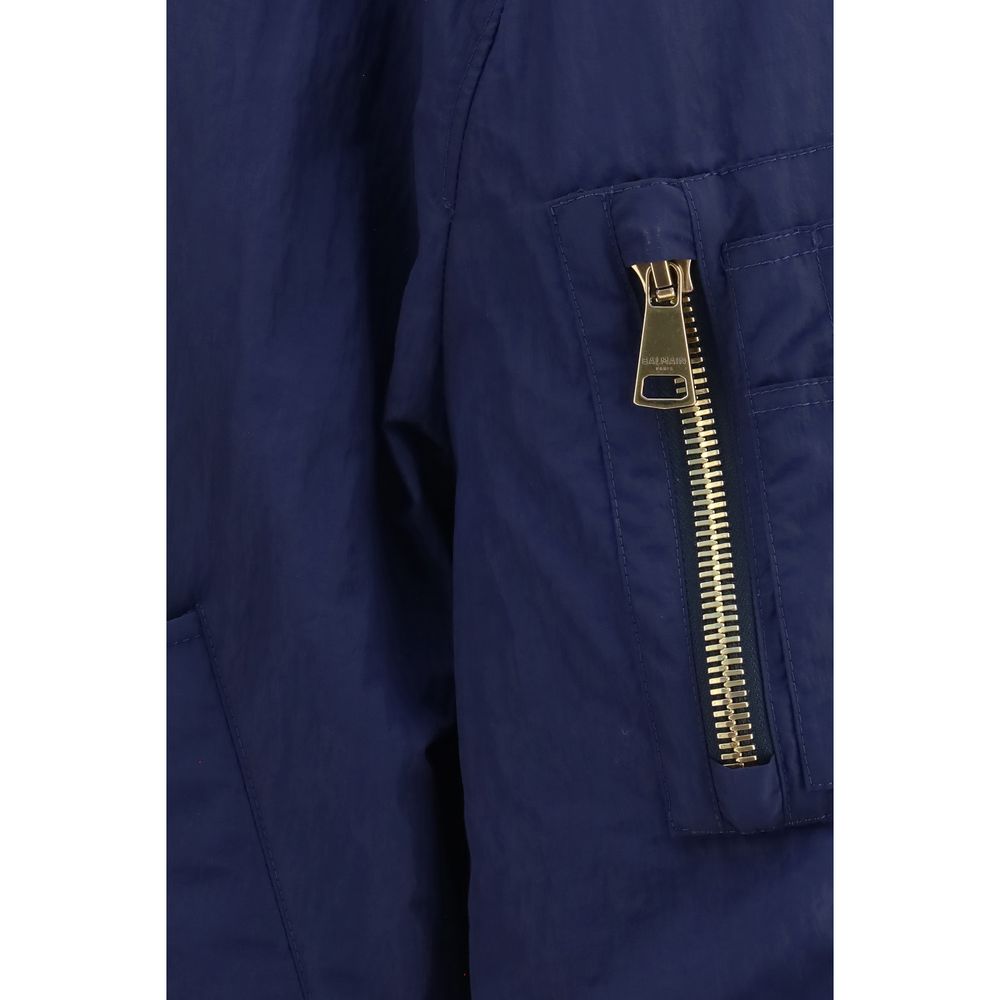 Cazadora bomber Balmain azul de poliamida
