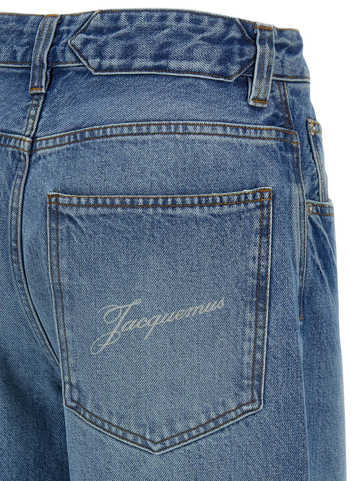 Jean Jacquemus en coton bleu à coupe équilibrée
