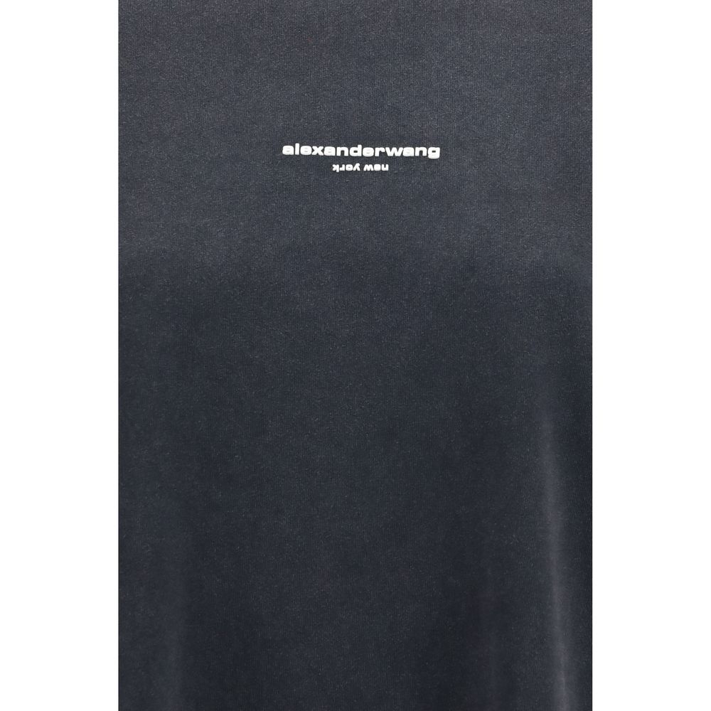 Sudadera de Algodón Negra Alexander Wang