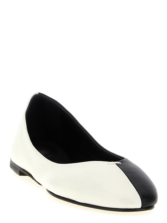 Jacquemus Bailarinas Bicolor de Piel de Cordero