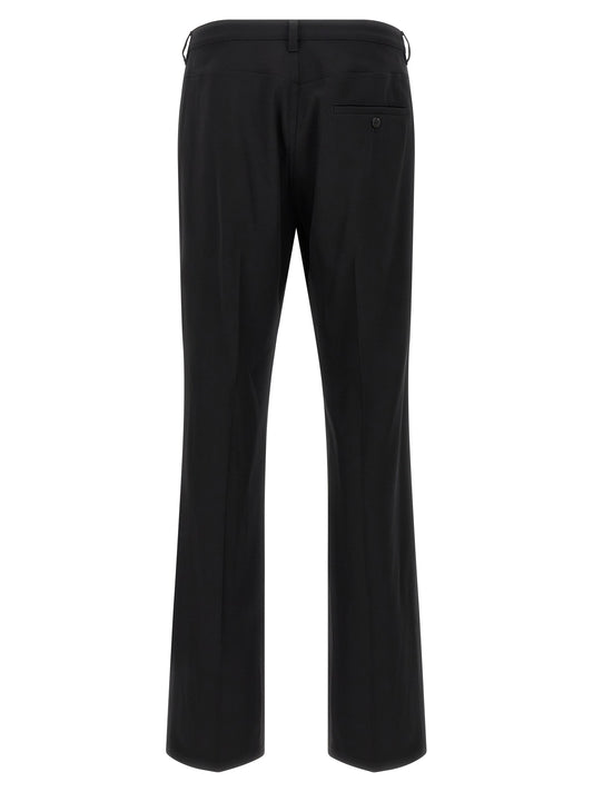 Pantalones de vestir de lana negros Balenciaga