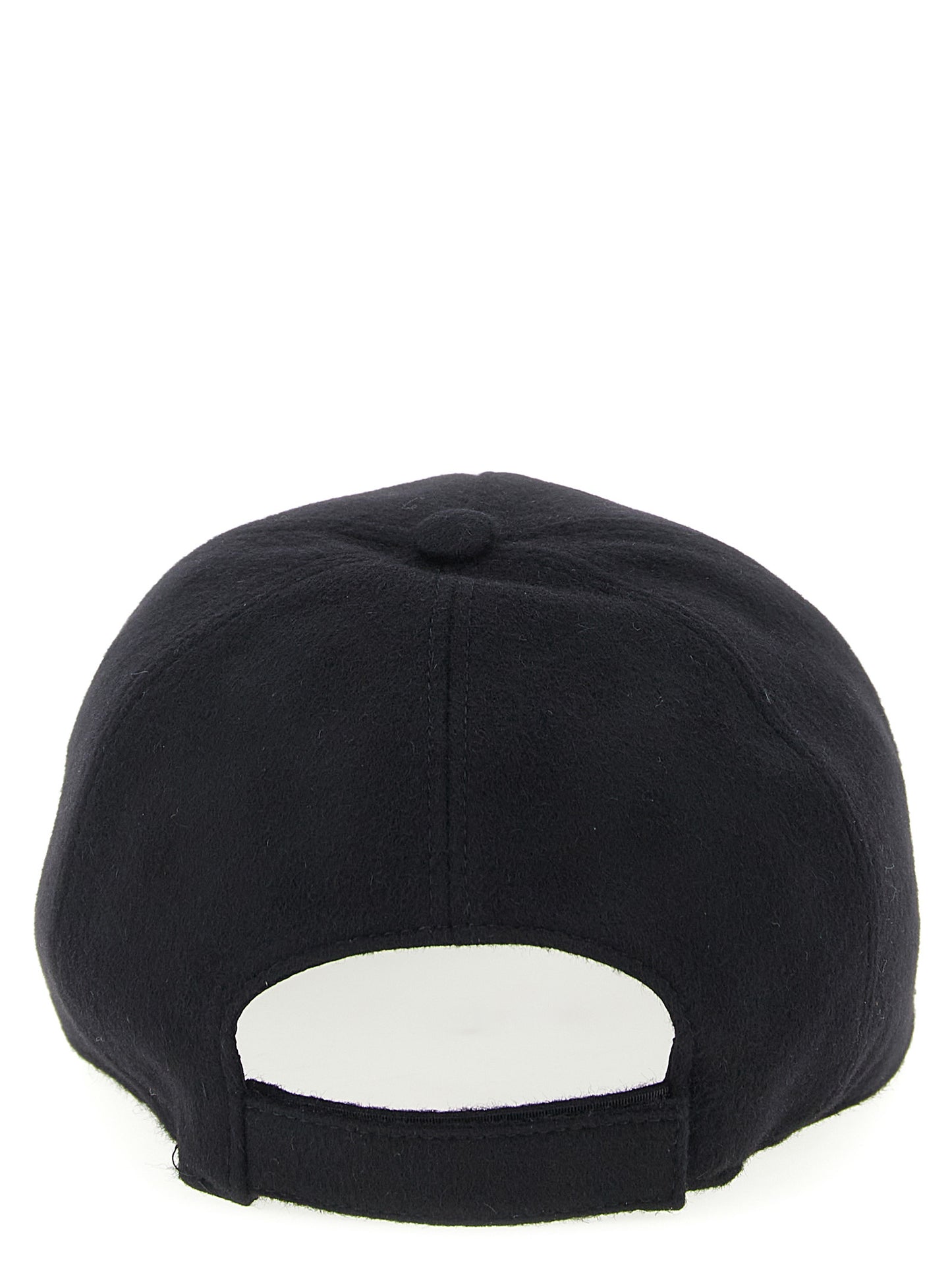 Gorra Fendi De Lana Negra Estilo Beisbol Contemporáneo