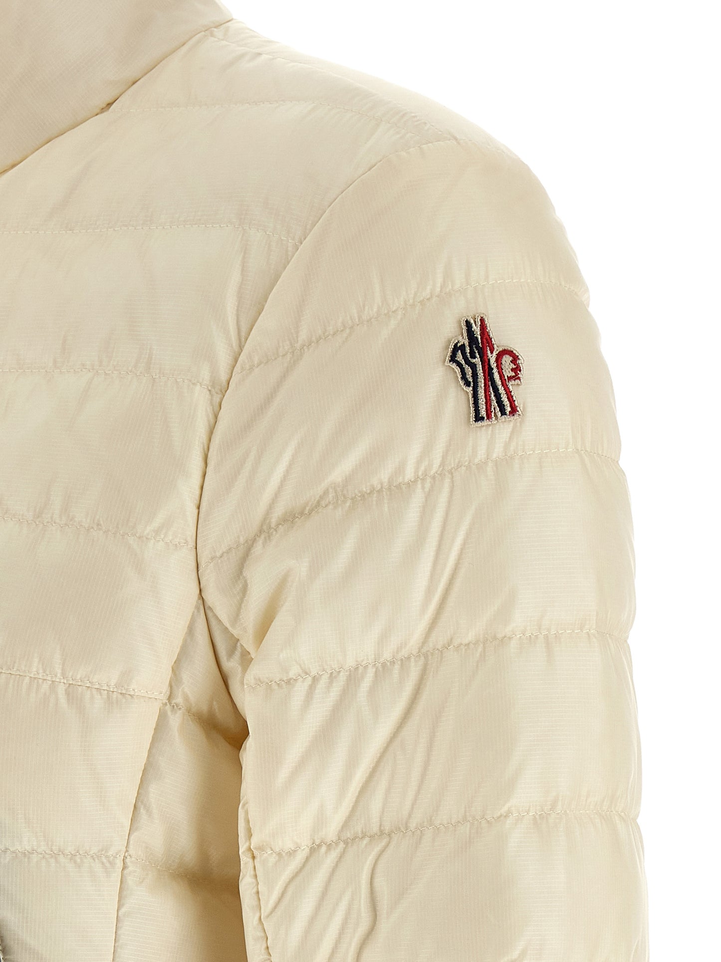 Moncler Grenoble Doudoune longue en polyamide blanc