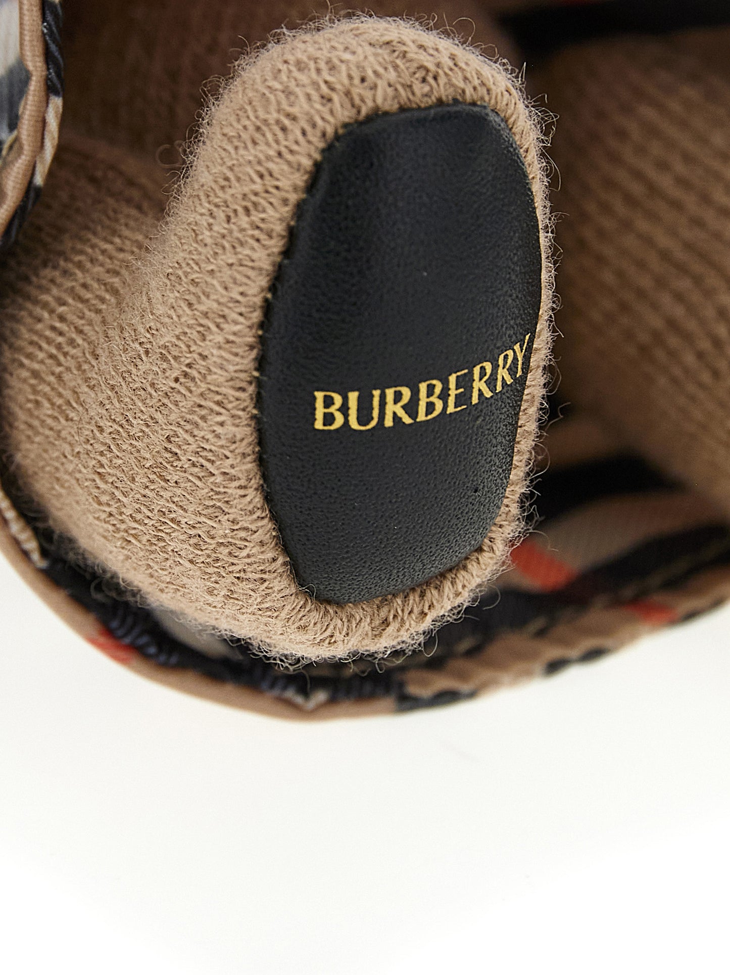 Llavero Burberry multicolor de lana
